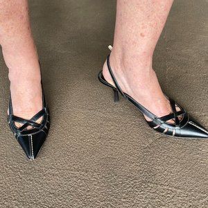 Prada Slingbacks Black Size 36.5